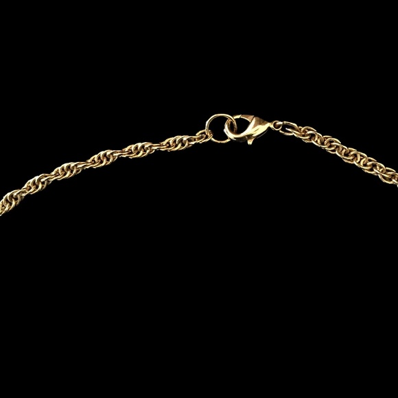 Vintage Purple Stone Pendant & Chain Necklace - Picture 6 of 7